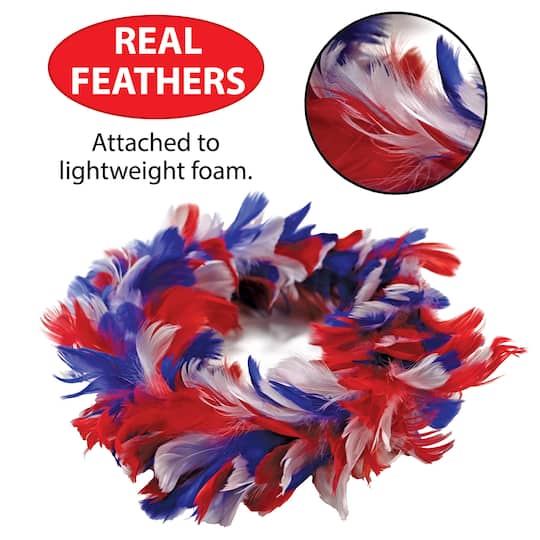 Beistle 8" Red, White & Blue Fancy Wreaths, 2ct.